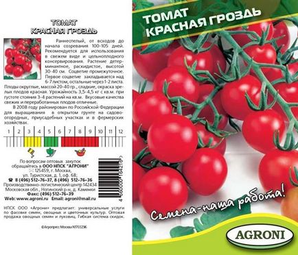 Tomato-roșu, caracteristică, maturare, cum și când să se planteze