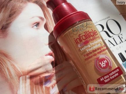 Alapítvány L'Oréal infaillible - «hogyan válasszuk ki a megfelelő árnyalatot tonalnika nem költenek (krém) Alapítvány L'Oréal infaillible - «hogyan válasszuk ki a megfelelő árnyalatot tonalnika nem költenek