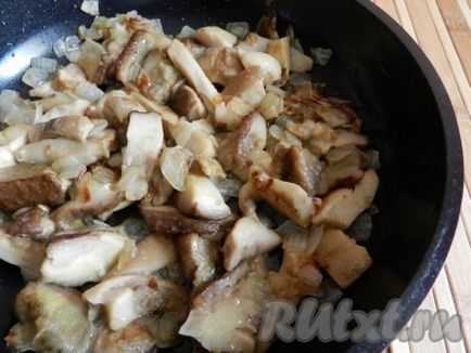 Carne de vită ciupită cu ciuperci - pregătim pas cu pas din fotografie