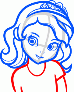 Învățând să desenezi o mică prințesă Sophia