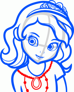 Învățând să desenezi o mică prințesă Sophia