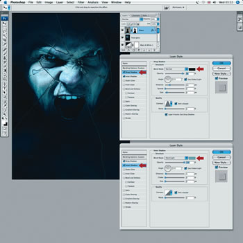 Photoshop Efectele spargerii sticlei - produse software