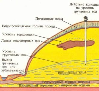 Nivelul apei subterane determinat de tine