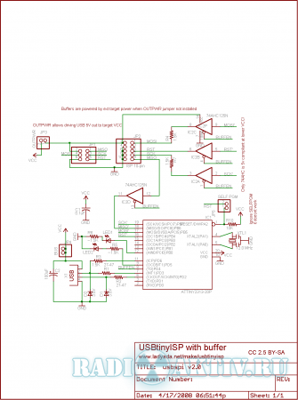 Usbtiny - мініатюрний usb програматор avr мікроконтролерів - радіоактивне - все для радіоаматора