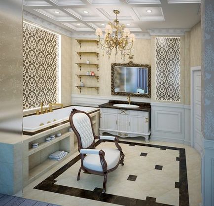 Ванні кімнати в класичному стилі фото варіанти дизайну інтер'єру