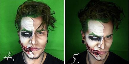Artistul de make-up se transformă în super-eroi celebri, fără a folosi nimic altceva decât machiajul pentru acest lucru
