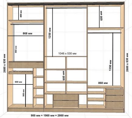 Built-in dulap cu propriile mâini