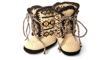 Tricot ugg cizme cu propriile mâini