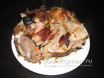 Sâscă de porc roșie - gătit pentru bărbați