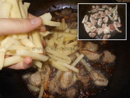 Sült krumpli hús és szalonna - egy recept, hogyan kell főzni fotókkal, kuhovarka