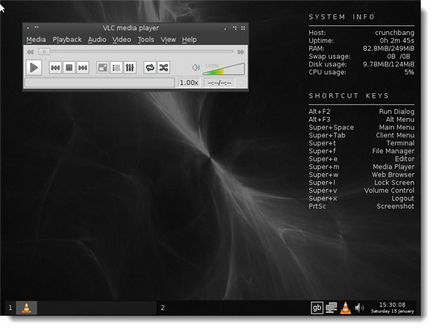 Crunchbang linux 2010, sistem de operare