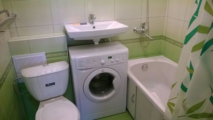 Дизайн ванної в хрущовці з пральною машиною