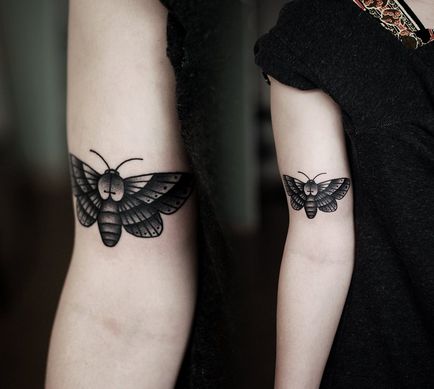 Fotografie și semnificația moth tattoos