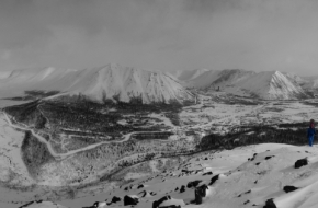 Stațiune de schi în orașul Kirov, regiunea Murmansk