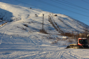 Stațiune de schi în orașul Kirov, regiunea Murmansk