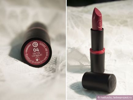Губна помада longlasting lipstick (відтінок № 04 on the catwalk!) Від essence - відгуки, фото і ціна