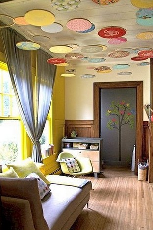 Idei pentru decorarea tavanului în camera copiilor, casele noastre