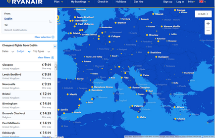 Cum să cumpărați un bilet pentru Ryanair și să faceți un check-in