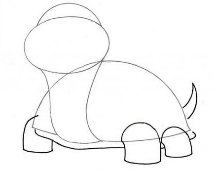 Cum de a desena un creion de broască țestoasă în etape