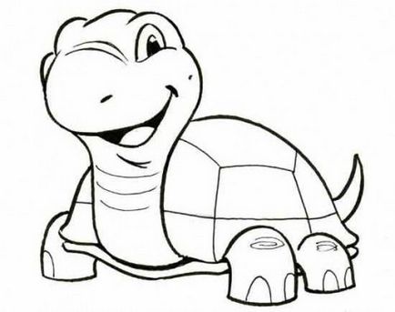 Cum de a desena un creion de broască țestoasă în etape