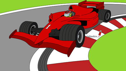 Hogyan kell felhívni a versenyautó Formula-1 ceruza szakaszaiban