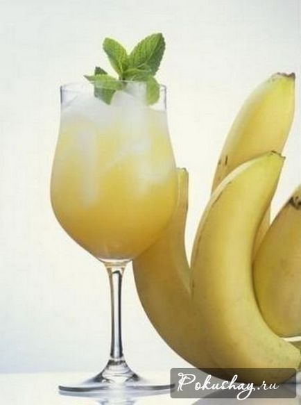 Főzni banán tej-shake, mint hasznos koktél