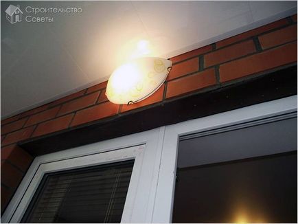 Як провести світло на балкон - проведення світла на балкон