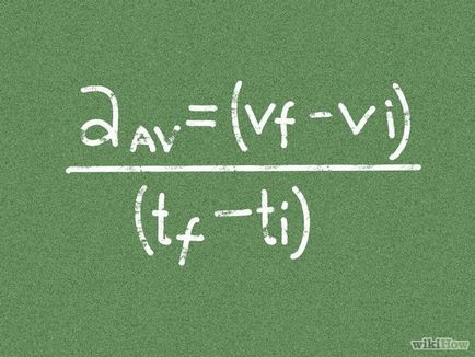Cum se calculează accelerația medie