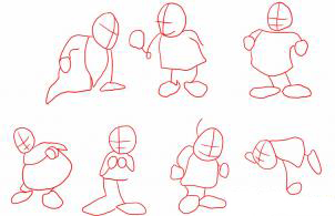 Cum de a desena șapte gnomi în etape