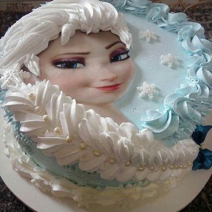 Hogyan készítsünk egy tortát Queen Elsa, Anna öntött, díszíteni ünnepi