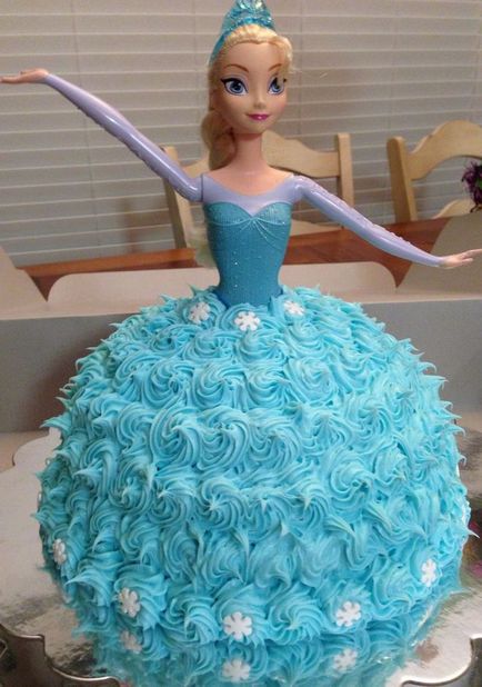 Cum sa faci un tort cu Regina Elsa, anna din mastic, decorati festiv