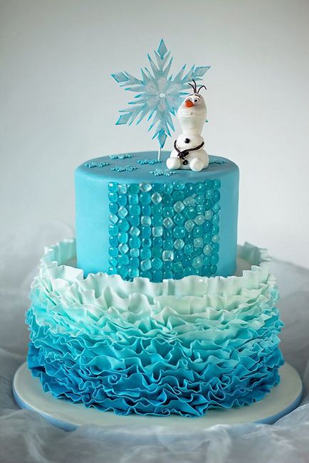 Cum sa faci un tort cu Regina Elsa, anna din mastic, decorati festiv