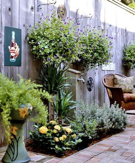 Cum de a decora un gard surd - opțiuni de decor, ideile mele pentru dăruire și grădină