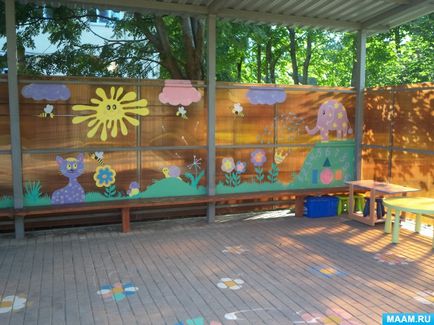 Як я оформляла наш ділянку в дитячому саду