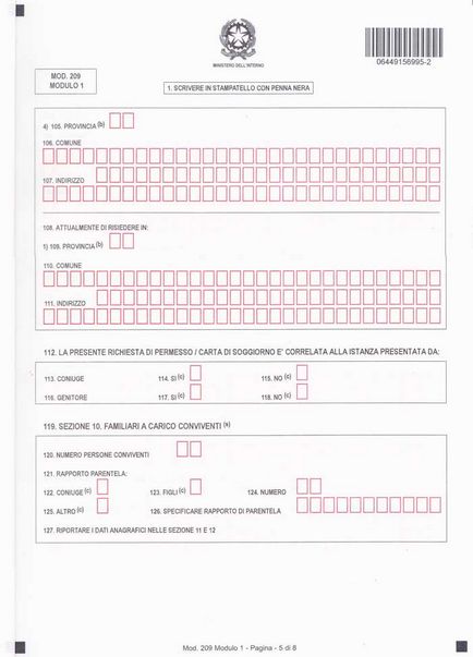 Як заповнити модулі для поновлення permesso di soggiorno