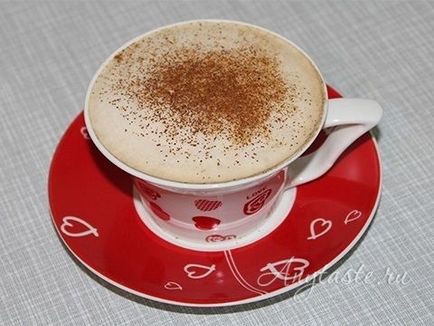 Cappuccino otthon lépésről lépésre recept fotókkal, hogyan kell főzni