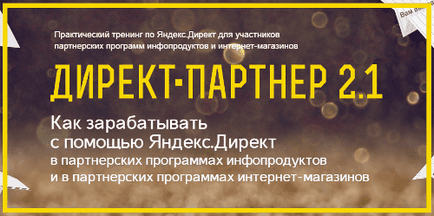 Könyvek és tanfolyamok beállításával Yandex Direct (hogyan szabhatja testre kontextuális hirdetési