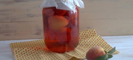 Kompót őszibarack a téli - egyszerű receptek narancs, sárgabarack, alma és sterilizálás nélküli