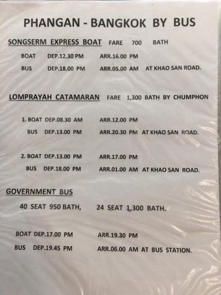 Cum se ajunge la Bangkok din Bangkok, Suratthani și alte orașe thailandeze