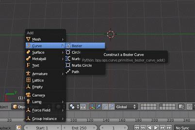 Bezier curbe - creativitate cu blender 3d