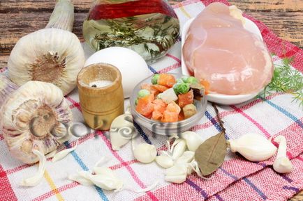 Курячий террин з овочами - покроковий рецепт з фото, страви з курки