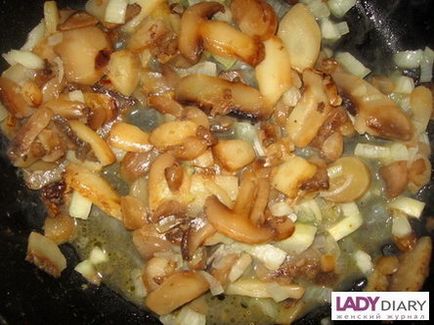 File de pui cu ciuperci tocată în sos de smântână