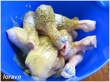 Puiul din sos de lamaie-muștar, blogul loravo note culinare ale designerului