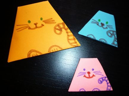 Maestru de clasă pentru a face pisici din hârtie