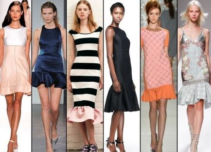 Modă rochii cu flounces opțiuni pentru stiluri și aranjamente