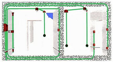 Instalarea cablului electric în încăperi