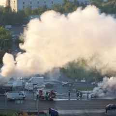 Москва, новини, рух за варшавським шосе після великого дтп організовано по дублеру