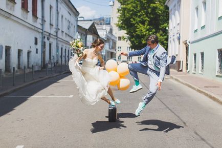 Menta Esküvői Maxim és Anastasia városi fotózás