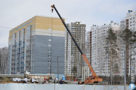 A Chkalov - Krasnolesye a házak építése az FSB