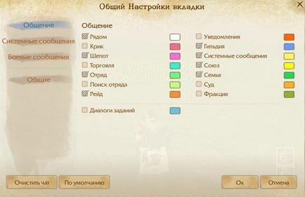 Налаштовуємо вікно чату і панелі швидкого доступу